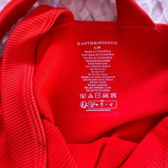 Anthropologie Seamless Sweetheart Crop S/M - Picture 5 of 5